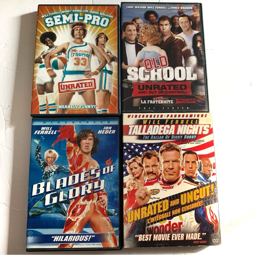 💜 Will Ferrell Comedy Movie DVD Collection